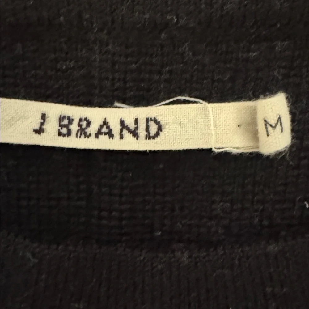 J Brand medium Merino wool blend Elegant Black Crew Neck Sweater